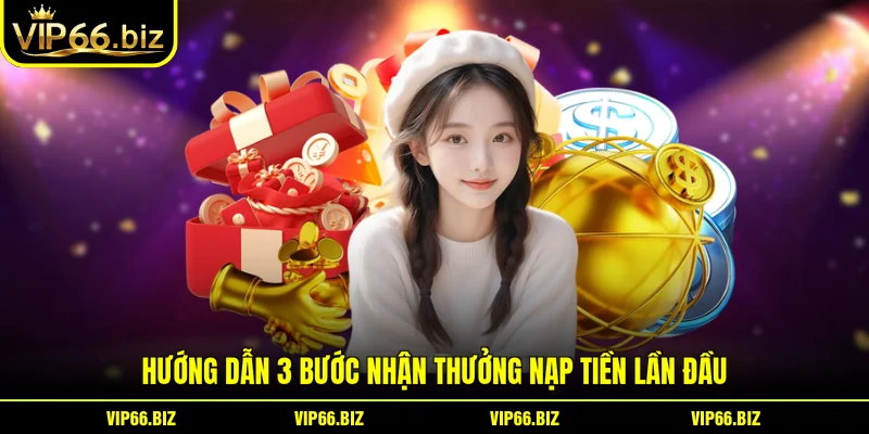 Hướng dẫn 3 bước nhận thưởng nạp tiền lần đầu Hướng dẫn 3 bước nhận thưởng nạp tiền lần đầu